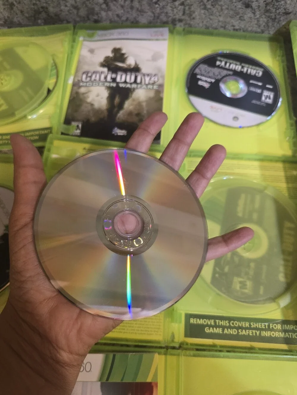 Call Of Duty Lot Of 7 Games Xbox 360 (Black Ops/Advanced Warfare/World Of War)
